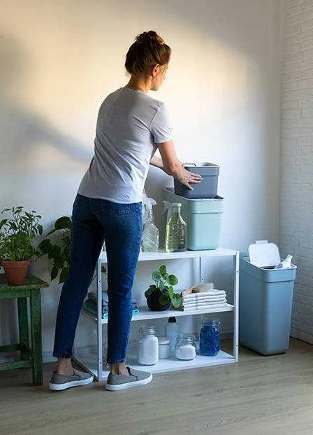 Keter CURVER ŠIUKŠLIŲ RŪŠIAVIMO DĖŽĖ 5L /TAMSIAI PILKA/ ŠVIESIAI PILKA