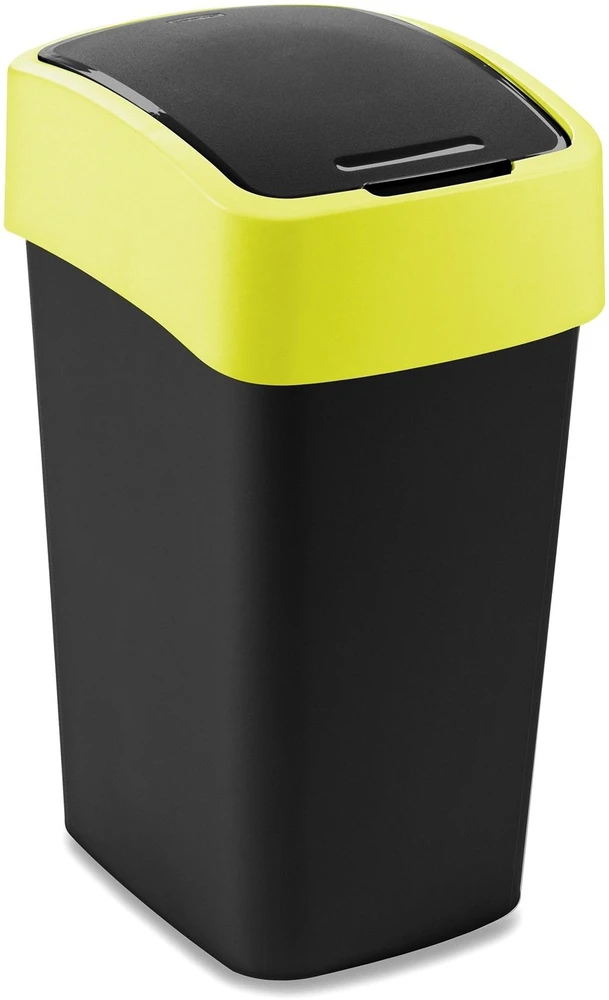 Keter CURVER ŠIUKŠLIADĖŽĖ „FLIP BIN” 25L /JUODA/ GELTONA