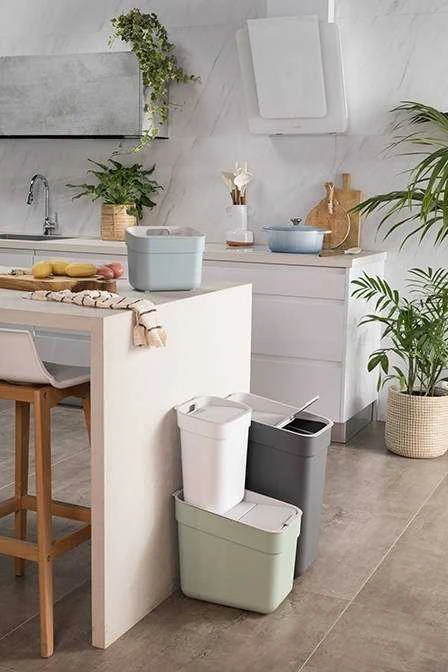 Rūšiavimo šiukšliadėžė CURVER, 10 l, balta