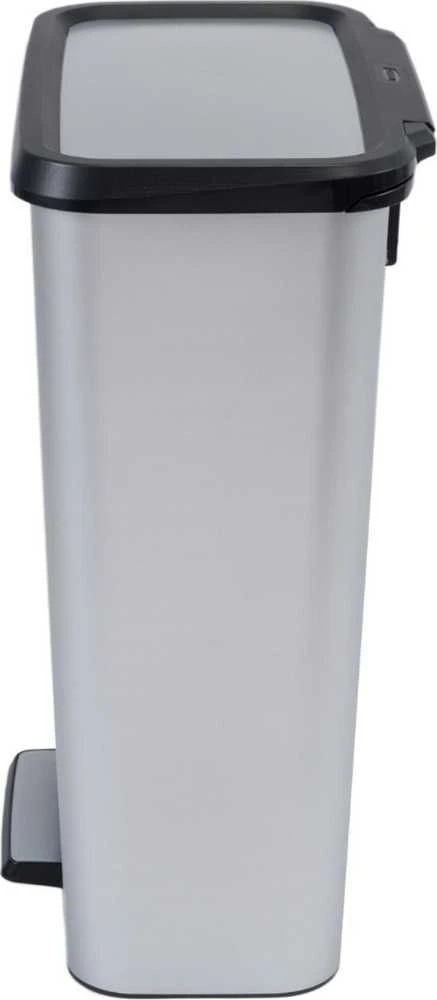 Curver 50L Talpos Inox Spalvos Pedalinė Šiukšlių Dėžė Compatta