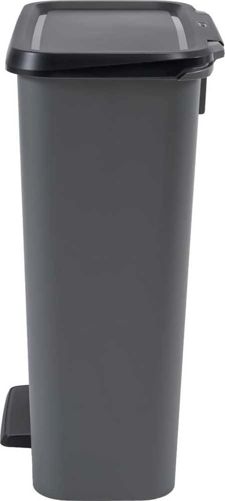 Šiukšliadėžė CURVER COMPACT DUO, pilka, 46 l