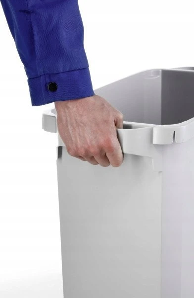 Šiukšliadėžė DURABLE Durabin, be dangčio, 60 L, balta sp.