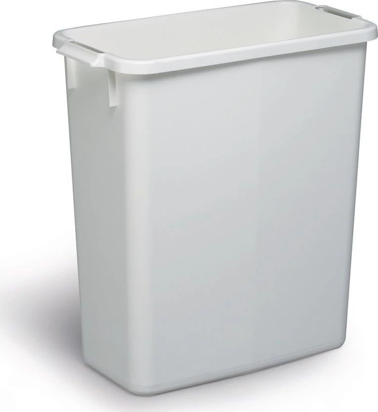 Šiukšliadėžė DURABLE Durabin, be dangčio, 60 L, balta sp.