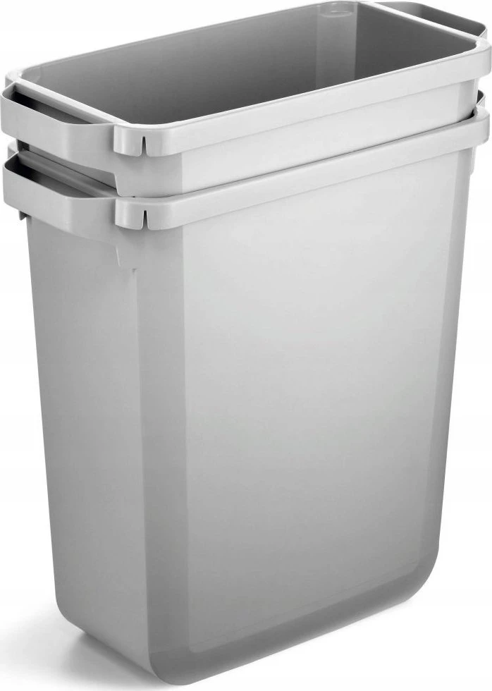 Šiukšliadėžė DURABLE Durabin, be dangčio, 60 L, balta sp.