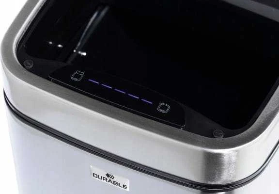 Šiukšliadėžė Durable DURABLE Sensor Abfalleimer NO TOUCH 35l metallic sidabrinis