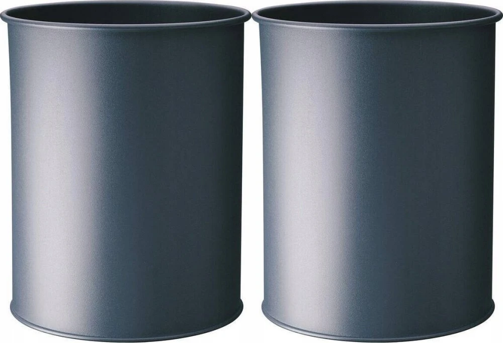 Šiukšliadėžė Durable Krepšys metalowy apvalus 15 Liter antracito