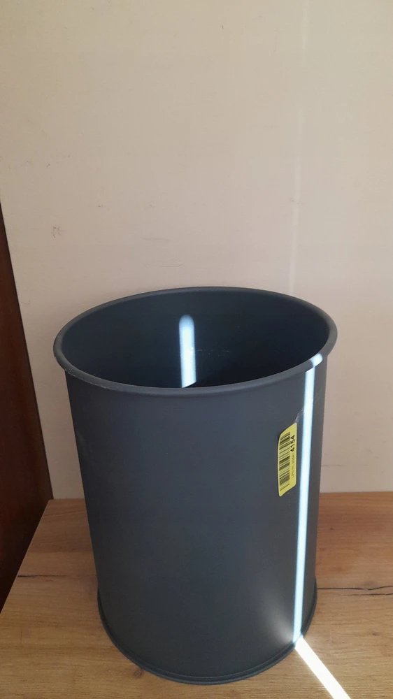 Šiukšliadėžė Durable Krepšys metalowy apvalus 15 Liter antracito