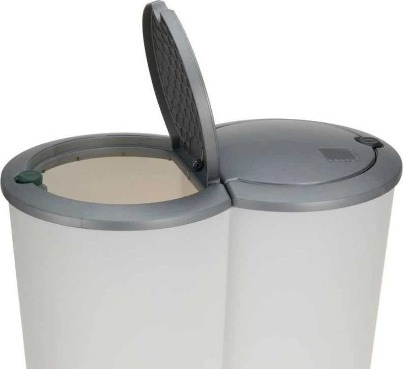 Excellent Houseware Atliekų rūšiavimo šiukšliadėžė plastikinis 2x25 l