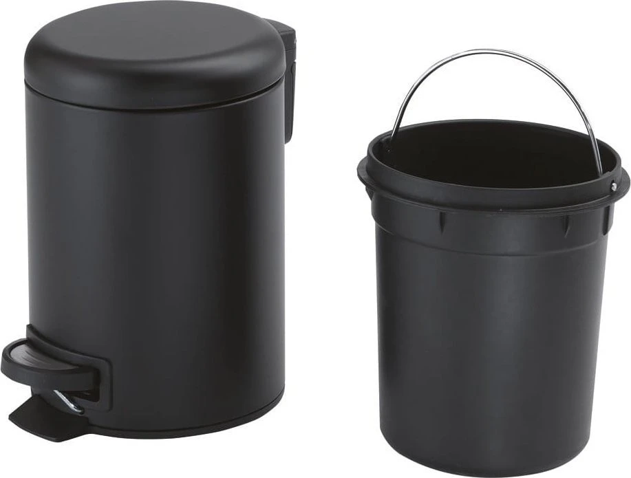 Šiukšliadėžė GEDY POTTY 320914, juoda, 3 l