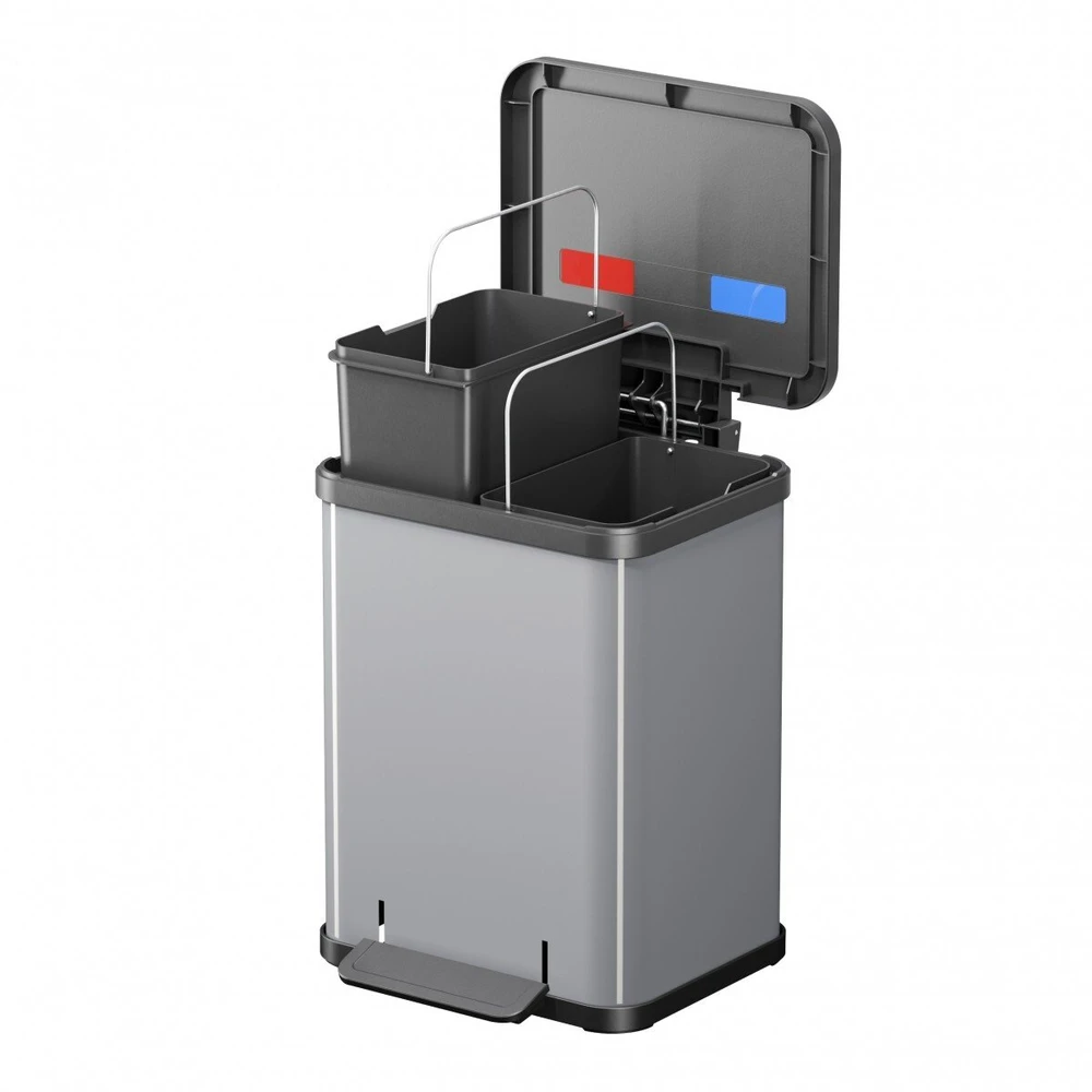 Šiukšliadėžė Hailo Öko* duo Plus M light pilkas matte
