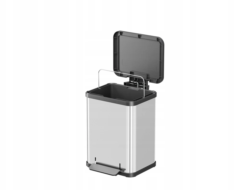 Šiukšliadėžė Hailo Öko* uno Plus M stainless steel