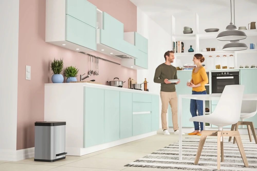 Šiukšliadėžė Hailo Öko* uno Plus M stainless steel