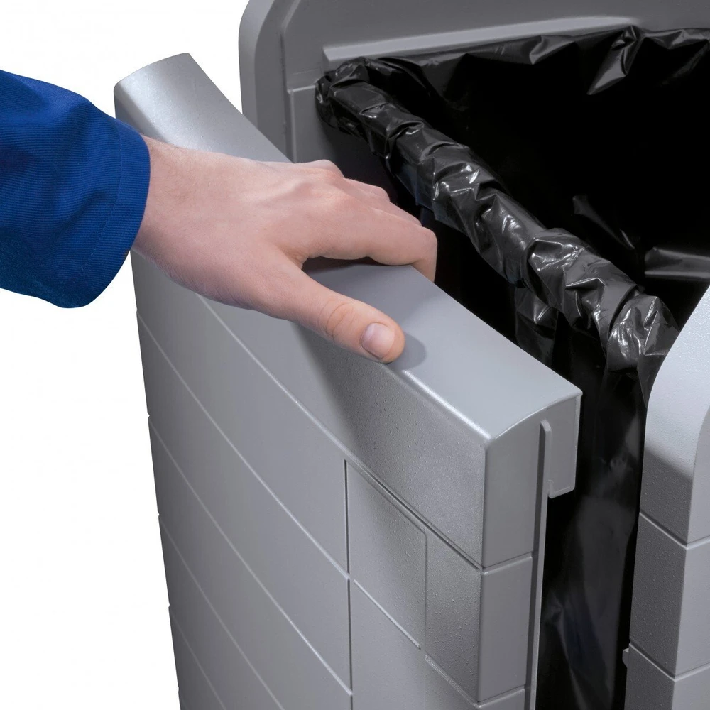 Šiukšliadėžė Hailo ProfiLine WSB design plus pilkas XXXL