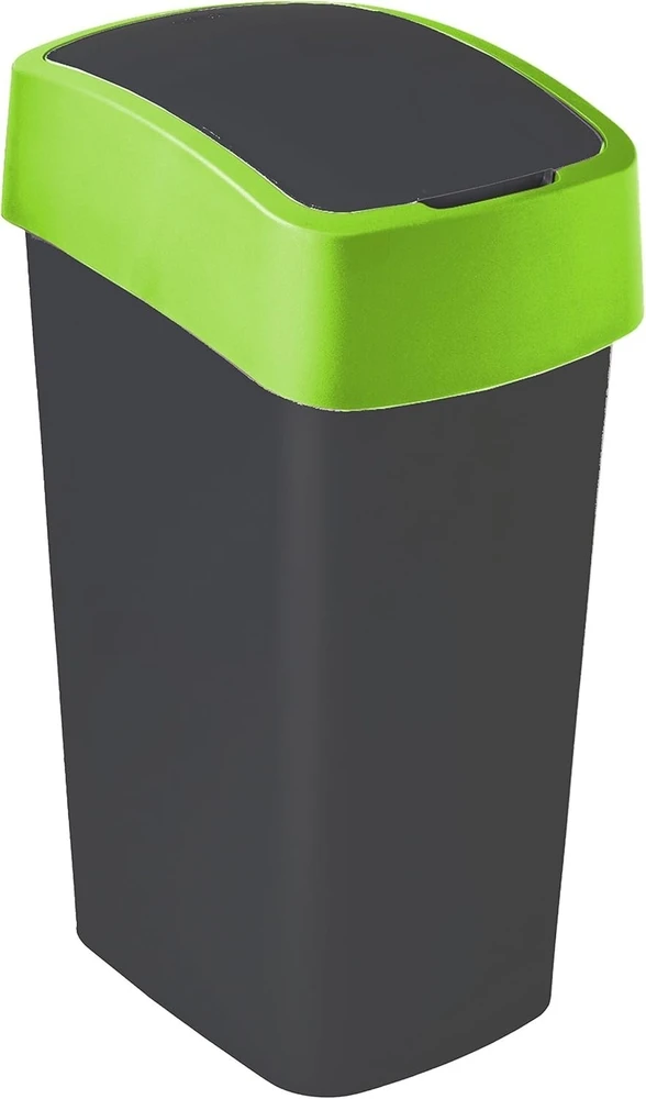 Keter CURVER ŠIUKŠLIADĖŽĖ „FLIP BIN” 45L /JUODA/ ŽALIA