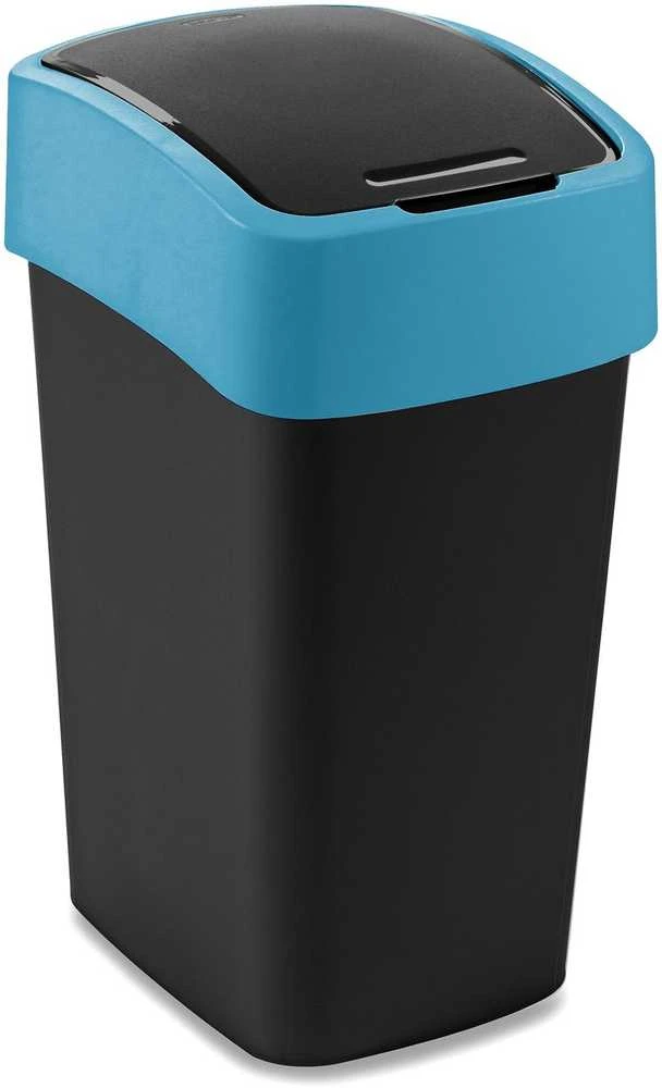 Keter CURVER ŠIUKŠLIADĖŽĖ „FLIP BIN” 25L /JUODA/ MĖLYNA
