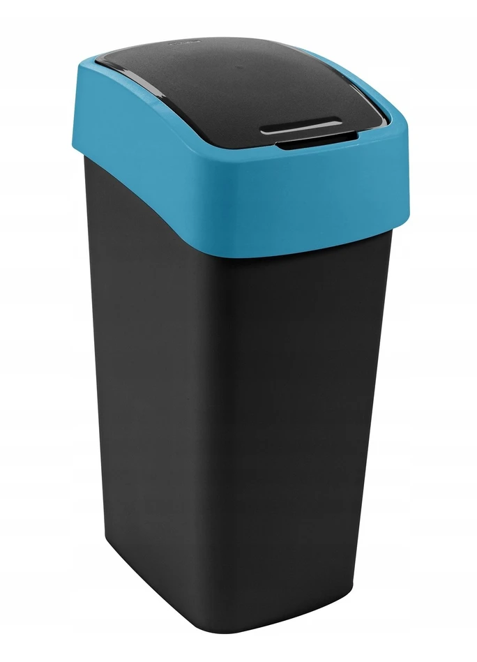Keter CURVER ŠIUKŠLIADĖŽĖ „FLIP BIN” 45L /JUODA/ MĖLYNA