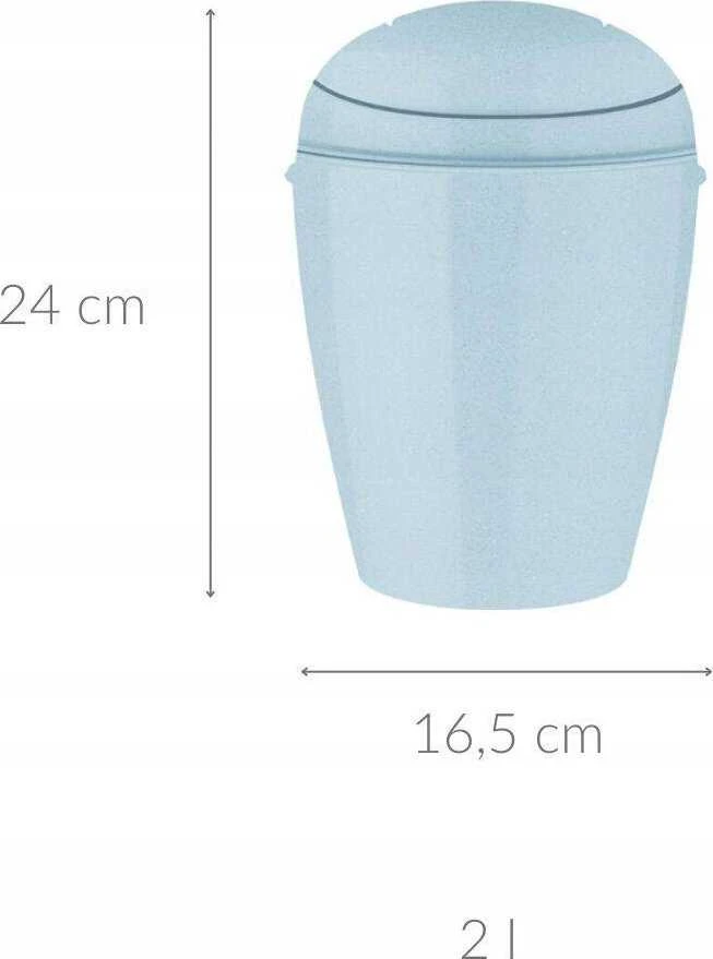 Šiukšliadėžė Koziol Šiukšliadėžė DEL XS, 2 l., KOZIOL