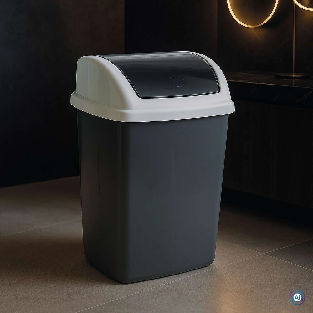 Šiukšliadėžė Maul kosz na śmieci 24 l Prostokątny Plastik Ciemny Pilka Baltas