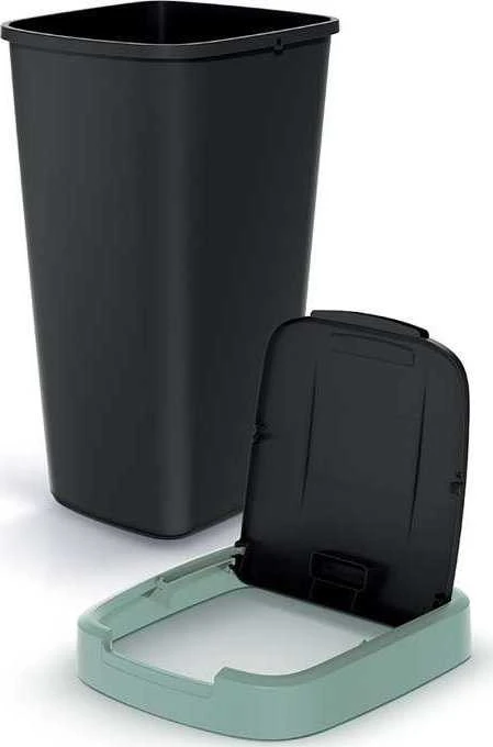 Prosperplast Šiukšliadėžė COMPACTA Q - smooth pilka 25l