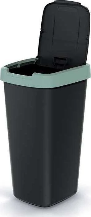 Prosperplast Šiukšliadėžė COMPACTA Q - smooth pilka 25l