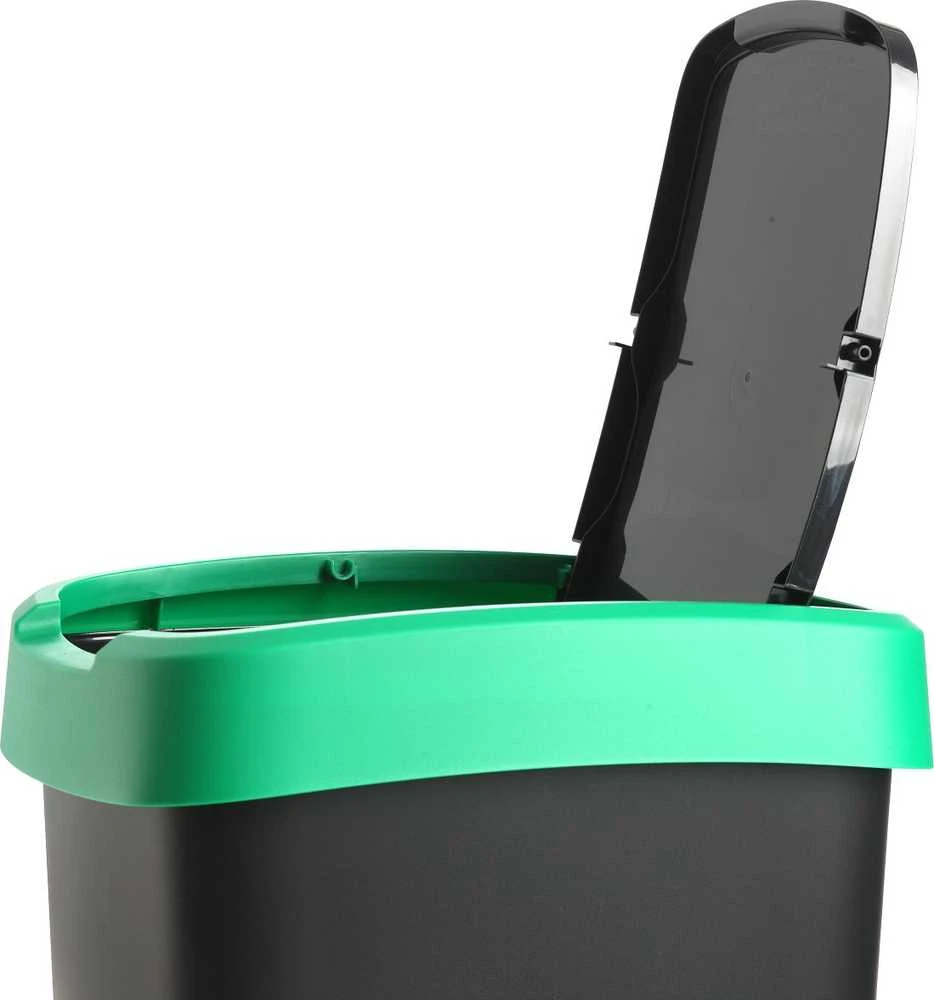 Atliekų Rūšiavimo Konteineriai - ROTHO Twist 3 x 25L Mėlyna, Juoda, Raudona, Žalia