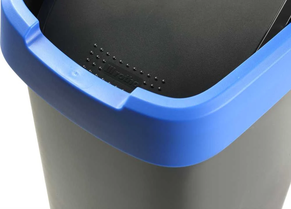 Atliekų Rūšiavimo Konteineriai - ROTHO Twist 3 x 25L Mėlyna, Juoda, Raudona, Žalia