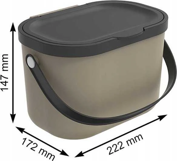 rotho Bio Atliekų Konteineris - Albula 3.2L Cappuccino
