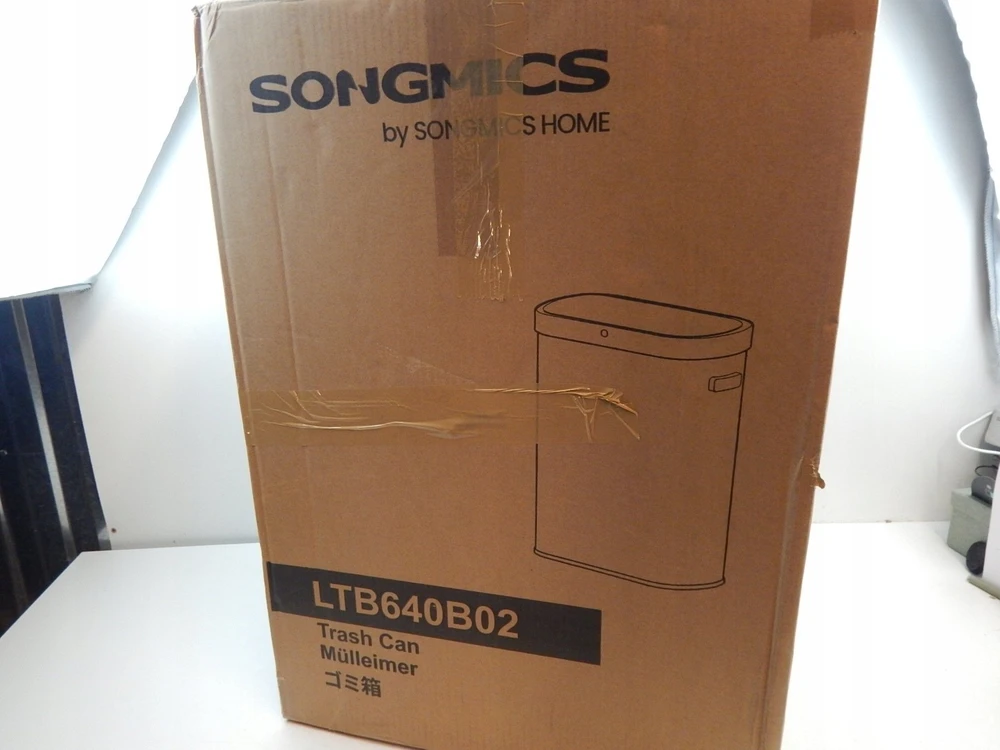 Songmics Automatinė šiukšliadėžė su sensoriumi ir soft-close dangčiu, 50 L