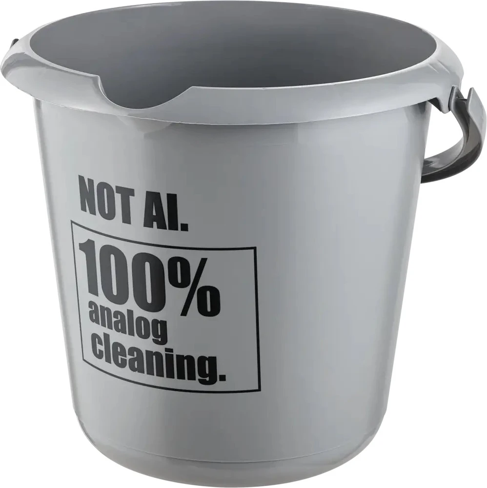 Keeeper Deco kibiras 10L Ilvie "Not Ai" Ø30x28cm pilka