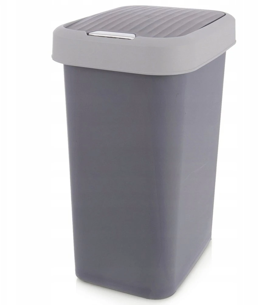 Stefanplast Orion Plastikinis Šiukšlių Dėžė 25 l - Pilka - Universalus Naudojimas