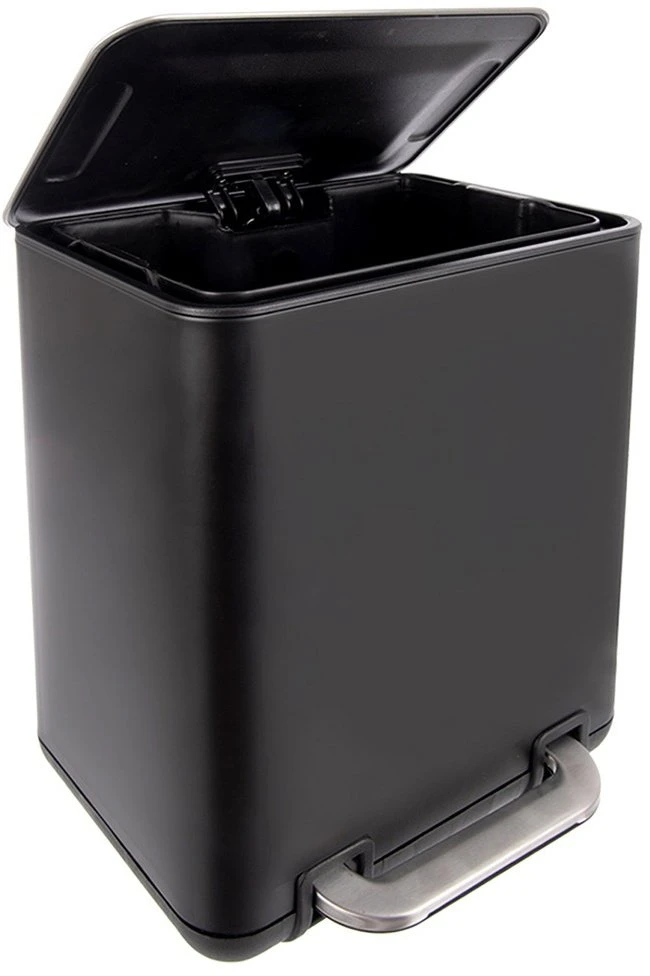 Stefanplast Orion Atliekų kibiras 6 l su pedalu, juodas