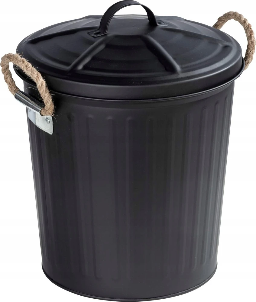 Vonios krepšelis su užvalkalu GARA, juodas, 6 l, WENKO
