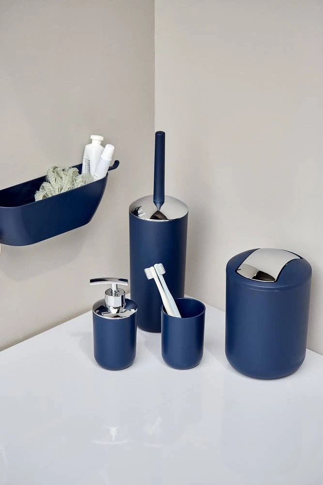 BRASIL garbage basket, navy - 6,5 l, WENKO