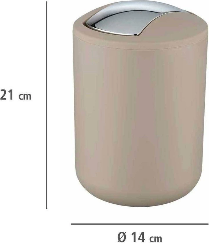 Garbage basket BRASIL, beige - 2 l, WENKO