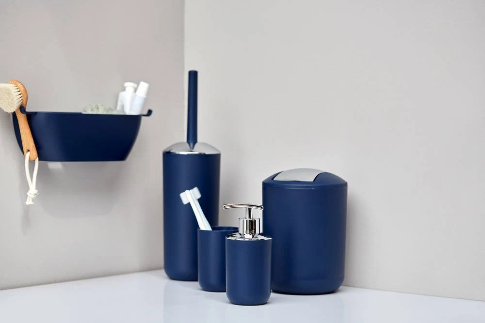 BRASIL garbage basket, navy - 6,5 l, WENKO