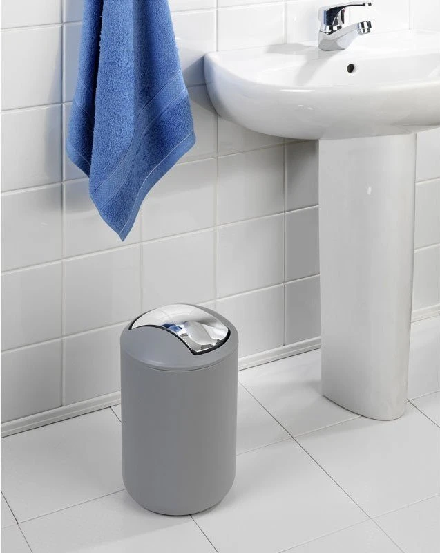 Garbage basket BRASIL Pilkas, pilkas - 6,5 l, WENKO