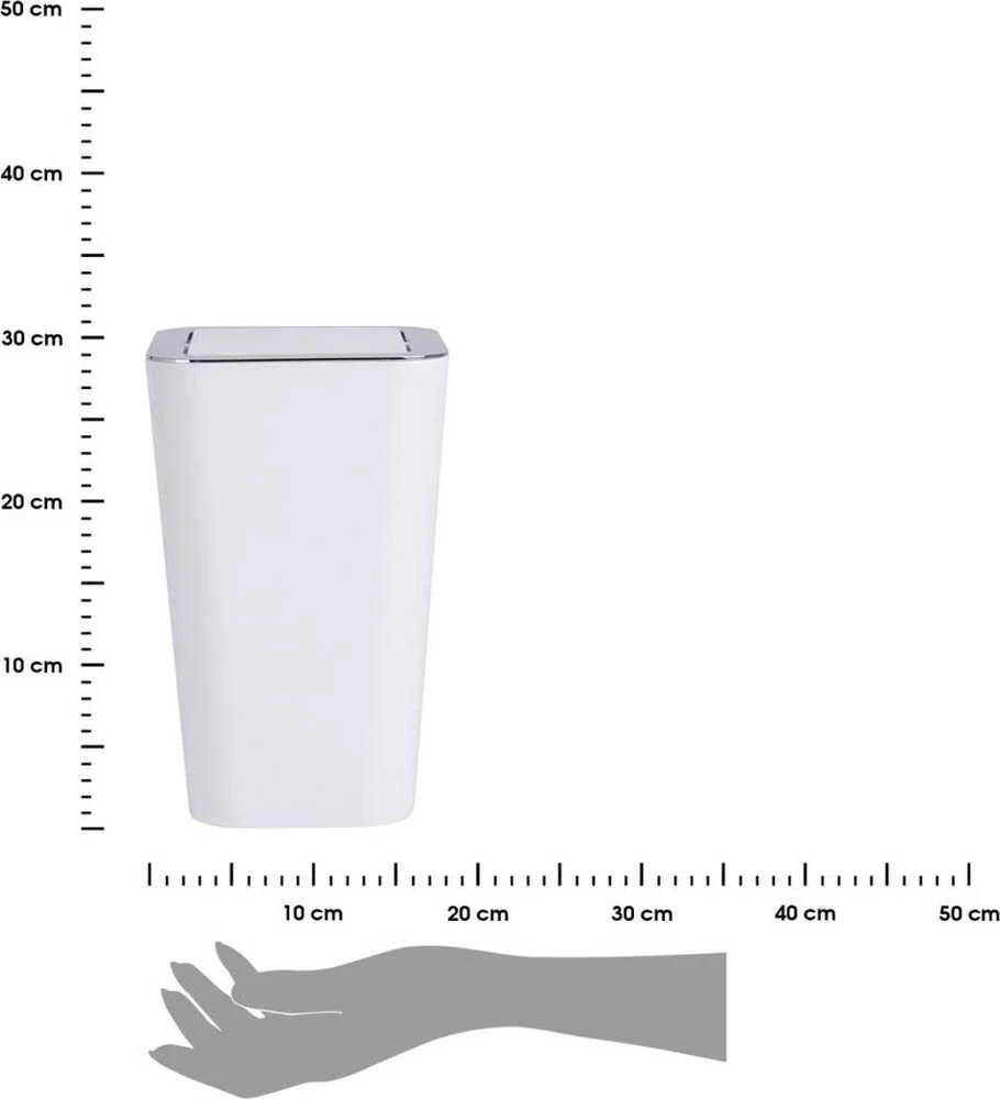 CANDY Baltas šiukšliadėžė - 6 L, WENKO