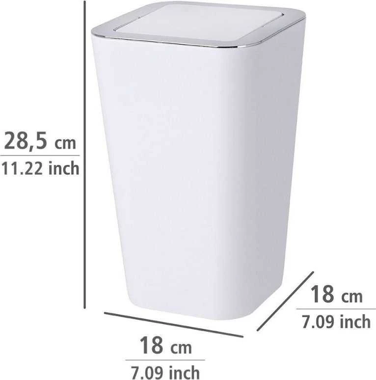 CANDY Baltas šiukšliadėžė - 6 L, WENKO