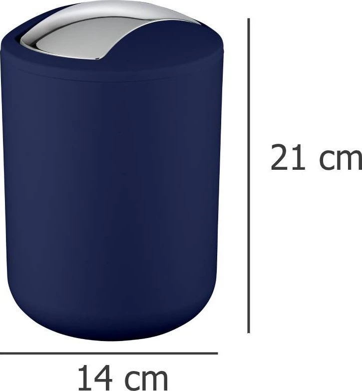 Šiukšliadėžė BRASIL, tamsiai mėlyna - 2 l, WENKO