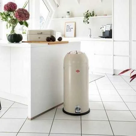 Šiukšliadėžė Wesco Šiukšliadėžė balta Kickmaster Maxi 40l Wesco
