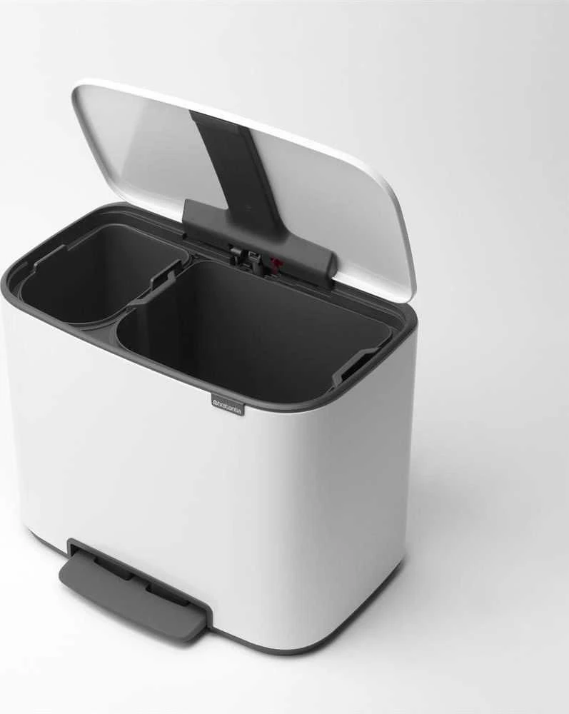 Brabantia Šiukšlių dėžė su pedalu, Bo 11+23L - Baltas
