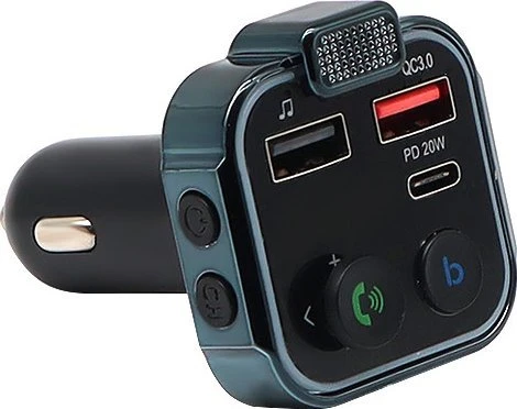 FM siųstuvas Vega ECOBOX* FM SIŲSTUVAS 12/24 V BLUETOOTH 2 X USB + PD 20W>