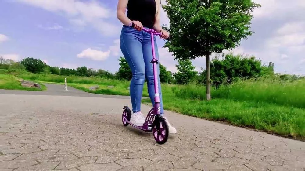 Paspirtukas SixDegrees Six Degrees Aliuminio Scooter paspirtukas 145 mm rožinė AU 584