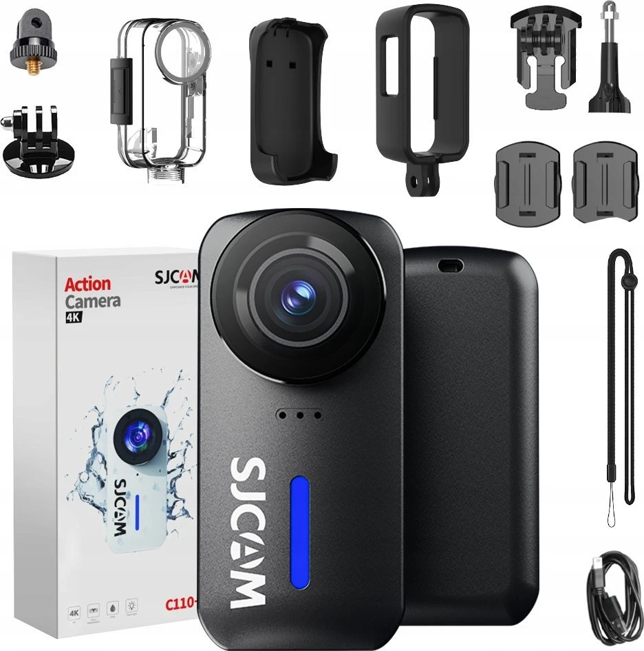 Veiksmo kamera Sjcam C110+ | spalva: juoda