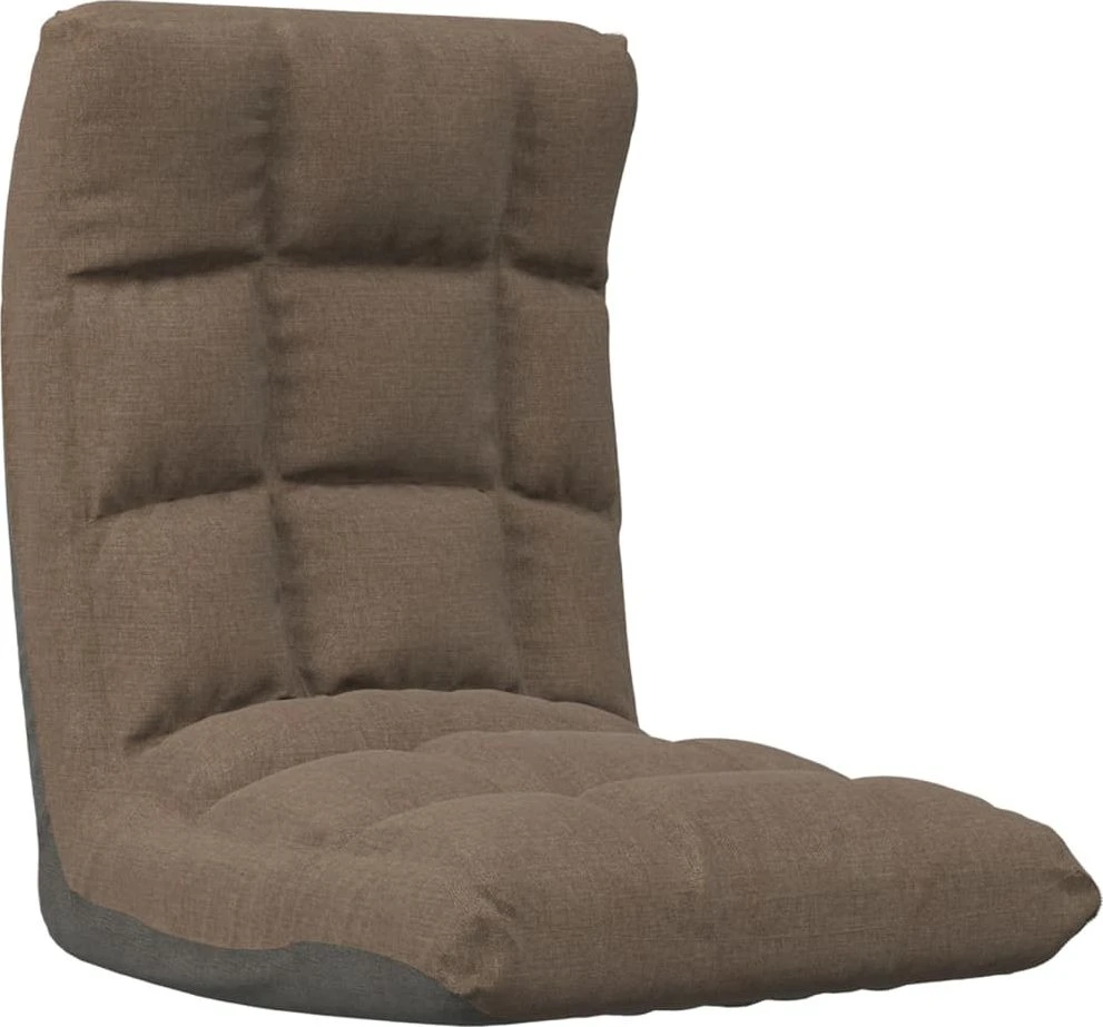 Fotelis Sulankstomas čiužinukas-kėdė, taupe spalvos, audinys