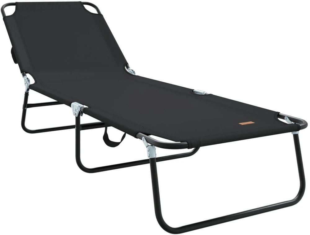Sulankstomas gultas Juoda 188 x 57 x 86,5 cm Poliesteris