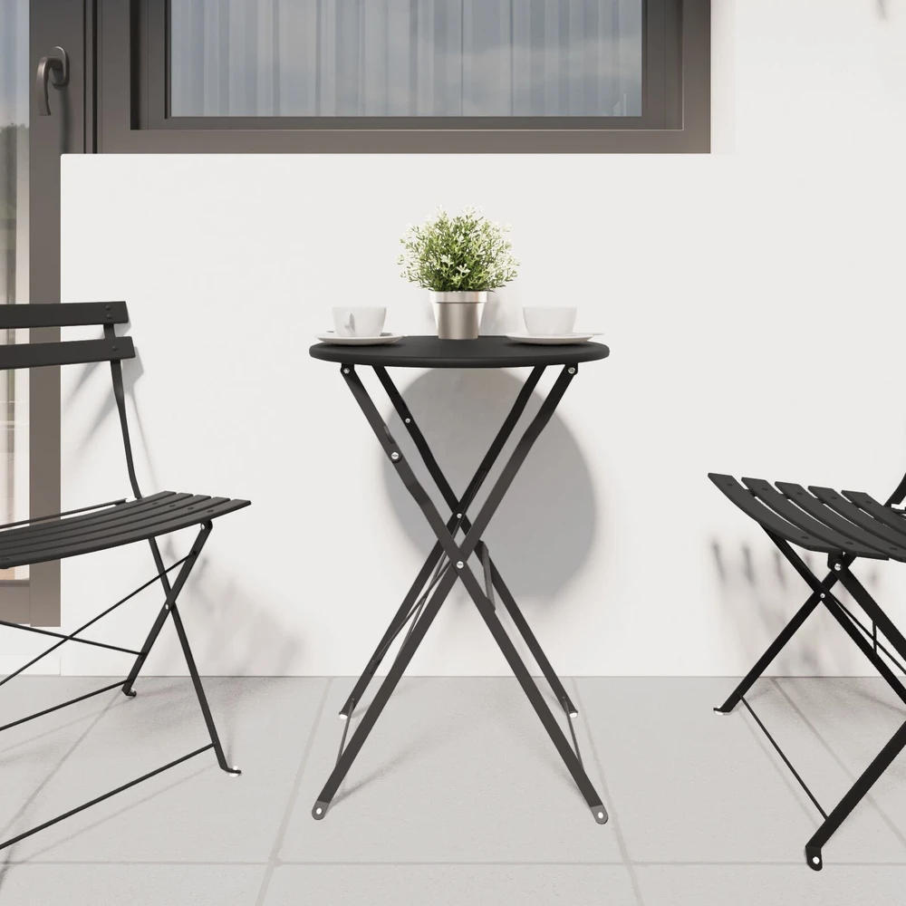 Bistro stalas Antracitas Ø 50 x 71 cm Miltelinis plienas
