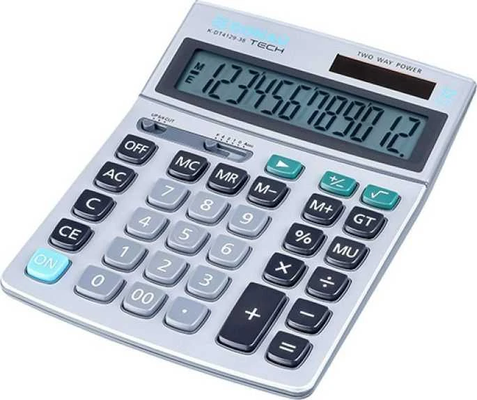 Stalinis skaičiuotuvas Donau Tech K-DT4129 sidabrinis