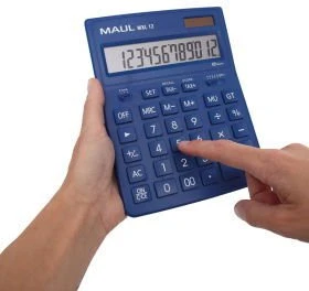 Nezatříděno Skaičiuotuvas Maul MAUL 7267034 skaičiuotuvas Stalinis skaičiuotuvas su ekranu, mėlynos spalvos