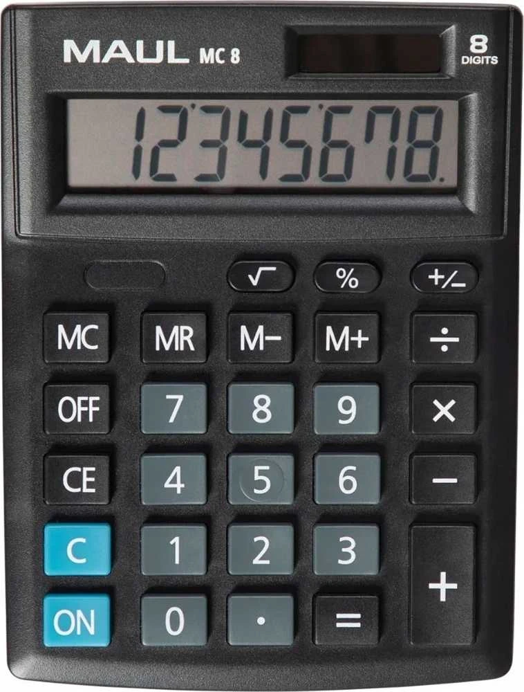Stalinis skaičiuotuvas MAUL MC 8, 8 skaitmenys
